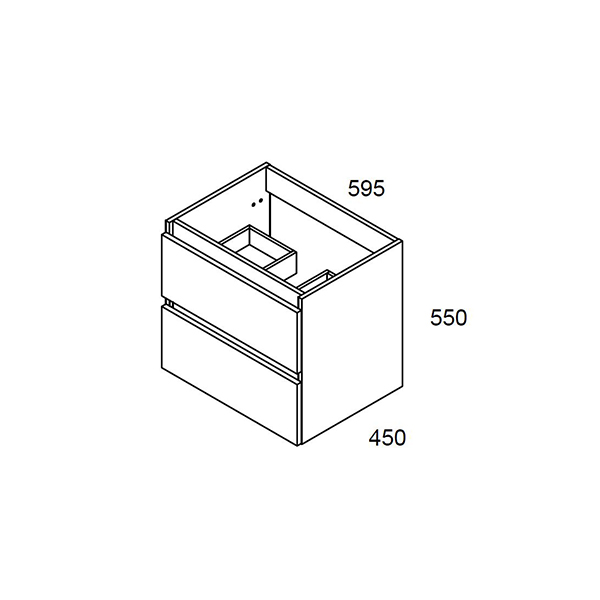 MEUBLE BOX 60 2T SUSP  COSTA