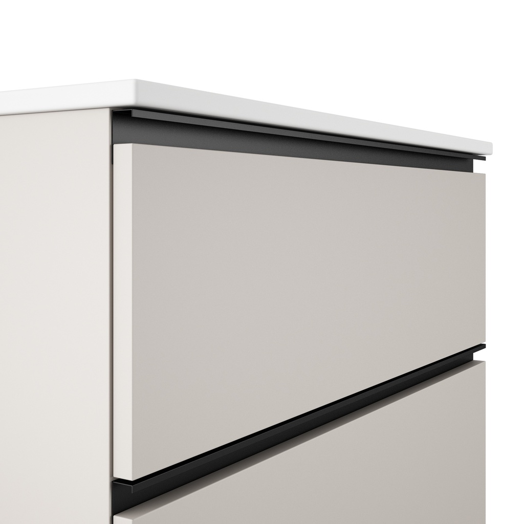 MEUBLE GRANADA 60 2T SUSP  COTTON- TIRADOR NEGRO