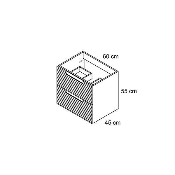 MEUBLE 60 2T SUSP KYOTO  COTON