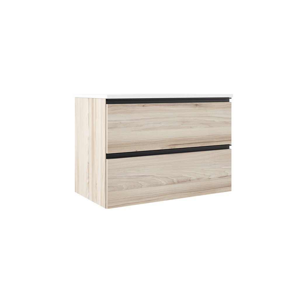 MEUBLE GRANADA 80 2T SUSP ALISO- TIRADOR NEGRO