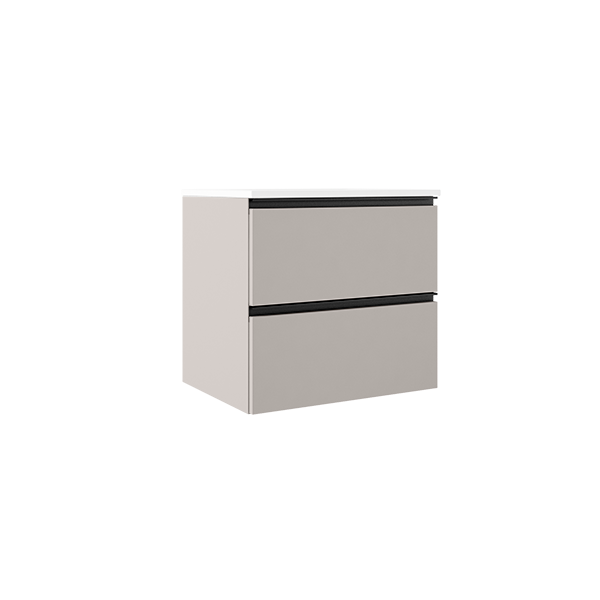 MEUBLE GRANADA 60 2T SUSP  COTTON- TIRADOR NEGRO