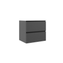 MEUBLE GRANADA 60 2T SUSP CENIZA- TIRADOR NEGRO