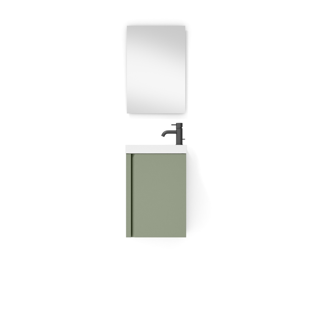 ENSEMBLE LAGOS DE 40 DE 1P (MEUBLE + VASQUE + MIROIR) MUSGO