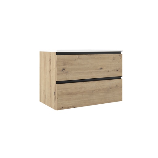 [VISO76570] MEUBLE GRANADA 80 2T SUSP COSTA- TIRADOR NEGRO