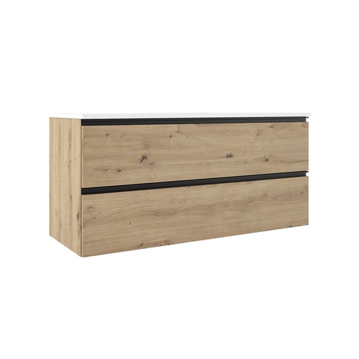 [VISO76575] MEUBLE GRANADA 120 2T/2V SUSP COSTA- TIRADOR NEGRO