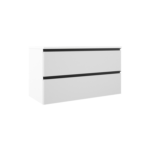 [VISO87525] MEUBLE GRANADA 100 2T SUSP ADA- TIRADOR NEGRO