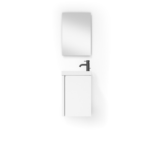 [VISO88105] ENSEMBLE LAGOS DE 40 DE 1P (MEUBLE + VASQUE + MIROIR) ADA