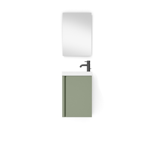 [VISO88118] ENSEMBLE LAGOS DE 40 DE 1P (MEUBLE + VASQUE + MIROIR) MUSGO
